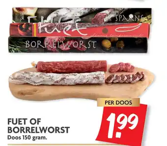 Dekamarkt Fuet Of Borrelworst aanbieding