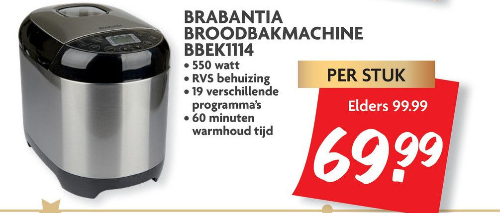 Brabantia Broodbakmachine BBEK1114 • Zilver - de Bijenkorf