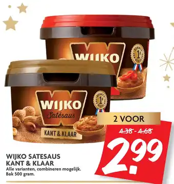 Dekamarkt Wijko Satesaus Kant & Klaar aanbieding