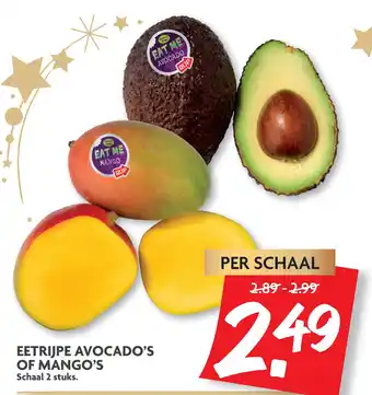 Dekamarkt Eetrijpe Avocado's Of Mango's aanbieding