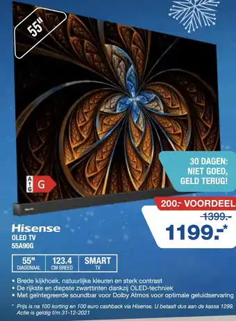 Electroworld Hisense OLED TV 55A90G aanbieding