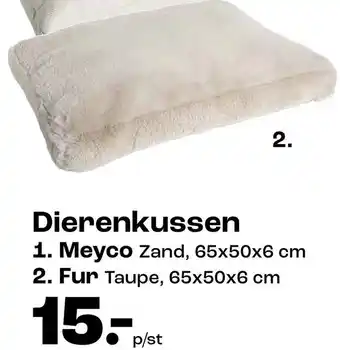 Kwantum Dierenkussen Fur aanbieding