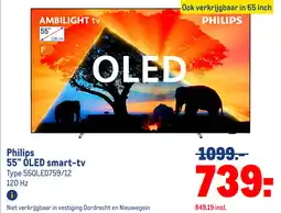 Makro Philipsx OLED smart-tv Type 550LED759/12 120 Hz aanbieding