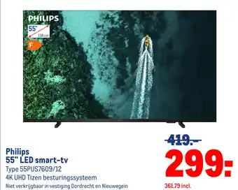 Makro PHILIPS LED smart-tv aanbieding