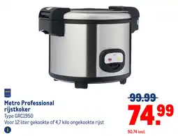 Makro Metro Professional rijstkoker aanbieding