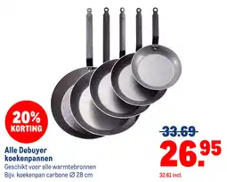 Makro Alle Debuyer koekenpannen aanbieding