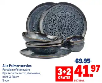 Makro Alle Palmer servies aanbieding