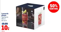 Makro Leonardo glazen aanbieding
