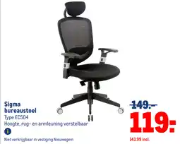 Makro Sigma bureaustoel aanbieding