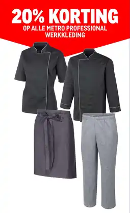 Makro Op alle metro professional werkkleding aanbieding