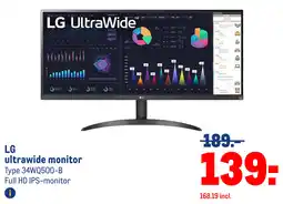 Makro LG ultrawide monitor aanbieding