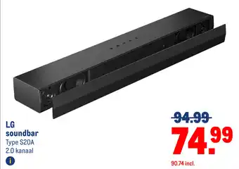 Makro LG soundbar Type S20A aanbieding