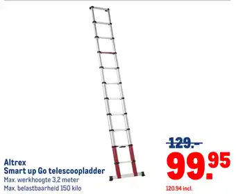 Makro Altrex Smart up Go telescoopladder aanbieding