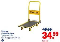 Makro Stanley plateauwagen aanbieding