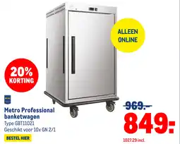 Makro Metro Professional banketwagen aanbieding