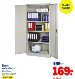 Makro Sigma archiefkast aanbieding