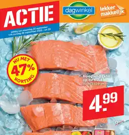 Dagwinkel Hoogland zalm op de huid aanbieding