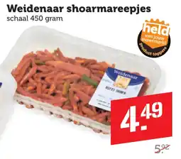 Dagwinkel Weidenaar shoarmareepjes aanbieding