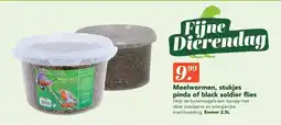 Discus Meelwormen, stukjes pinda of black soldier flies aanbieding