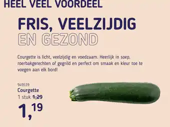Van Hoeckel Courgette aanbieding