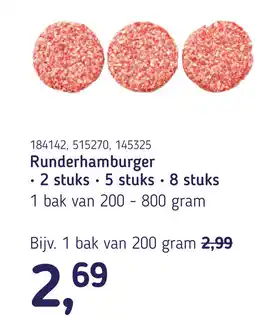Van Hoeckel Runderhamburger aanbieding
