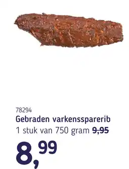 Van Hoeckel Gebraden varkenssparerib aanbieding