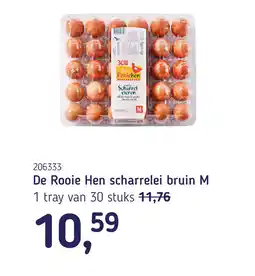 Van Hoeckel De Rooie Hen scharrelei bruin M aanbieding