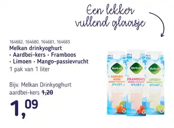 Van Hoeckel Melkan drinkyoghurt aanbieding