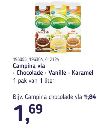 Van Hoeckel Campina vla aanbieding