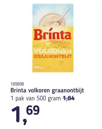 Van Hoeckel Brinta volkoren graanontbijt aanbieding