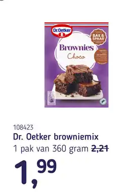 Van Hoeckel Dr. Oetker browniemix aanbieding