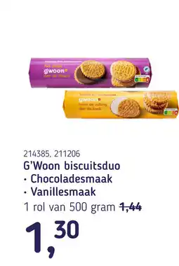 Van Hoeckel G'Woon biscuitsduo aanbieding