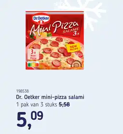 Van Hoeckel Dr. Oetker mini pizza salami aanbieding