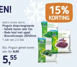 Van Hoeckel Pinguin diepvriesgroente aanbieding