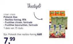 Van Hoeckel Pickwick thee aanbieding