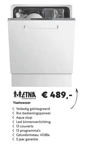 Superkeukens Vaatwasser ETNA aanbieding