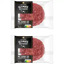 Albert Heijn AH Excellent Ultimate beefburger 2-pack aanbieding