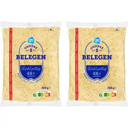 Albert Heijn AH Goudse belegen 48+ geraspt 2-pack aanbieding