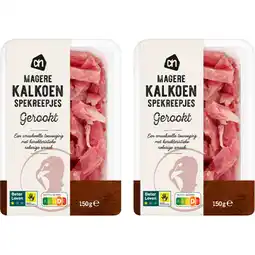 Albert Heijn AH Magere spekreepjes kalkoen 2-pack aanbieding