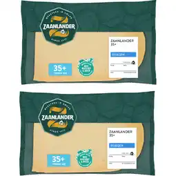 Albert Heijn AH Zaanlander Belegen 35+ plakken 2-pack aanbieding
