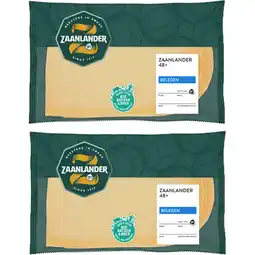 Albert Heijn AH Zaanlander Belegen 48+ plakken 2-pack aanbieding