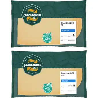 Albert Heijn AH Zaanlander Belegen 48+ plakken 2-pack aanbieding