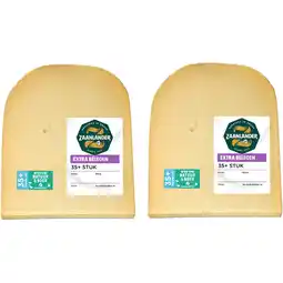 Albert Heijn AH Zaanlander Extra belegen 35+ stuk 2-pack aanbieding
