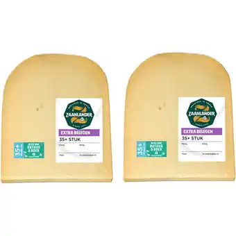 Albert Heijn AH Zaanlander Extra belegen 35+ stuk 2-pack aanbieding
