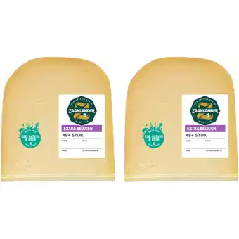 Albert Heijn AH Zaanlander extra belegen 48+ stuk 2-pack aanbieding