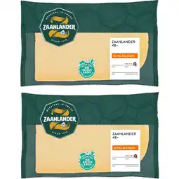 Albert Heijn AH Zaanlander Jong belegen 48+ plakken 2-pack aanbieding