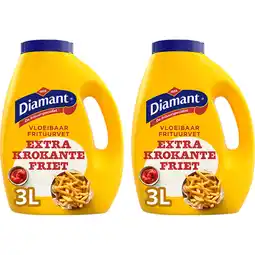 Albert Heijn Diamant Extra krokante friet frituurvet 2-pack aanbieding