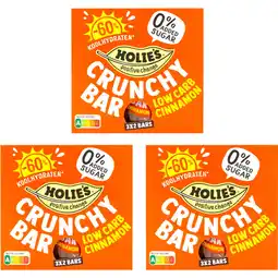 Albert Heijn Holie's Crunchy bar low carb cinnamon 3-pack aanbieding