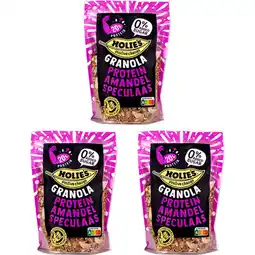 Albert Heijn Holie's Granola protein amandel speculaas 3-pack aanbieding
