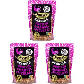 Albert Heijn Holie's Granola protein amandel speculaas 3-pack aanbieding